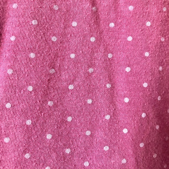 SML Sport Pink White Polka Dot Embroidered Top Size Large - Picture 6 of 7